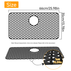 <span class=keywords><strong>Tapis</strong></span> de cuisine en silicone pour évier, anti-rayures, multifonctionnel, non poreux, antidérapant - Product Image 2