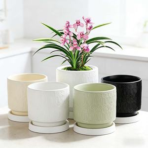 Macetas de Cerámica Estilo Nórdico Minimalista Ecológicas Duraderas Ligeras con Orificio de Drenaje para Suculentas y Bonsáis - Product Image 3