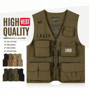 Chaleco Multibolsillos para Hombre, Estilo Moderno, Chaleco de Pesca con Spandex para Escalada, Pesca, Camping, Senderismo y Fotografía - Product Image 1