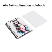 2025 Cahier à spirale personnalisé A4/A5/A6 Journal à couverture rigide en cuir personnalisé avec pages lignées Planificateur vierge à sublimation portable