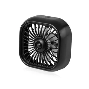 Air Cooling 3 Speeds Adjust DC Powered Vehicle Clip Fan Portable Mini USB Colorful gradient Car Fans best promotional gifts