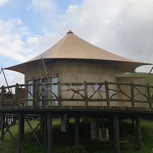 Hôtel-lodge de luxe surélevé en forme de tente, résistant aux intempéries, à structure en bois, pour le tourisme en montagne, utilisable toute l'année - Product Image 3