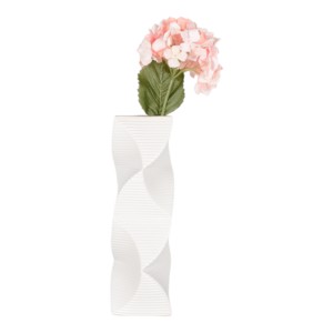 Vaso in Ceramica Ondulato e Texturizzato, Elemento Decorativo Scultoreo per la Casa, Profilo Intrecciato per Arredamento Soggiorno - Product Image 4