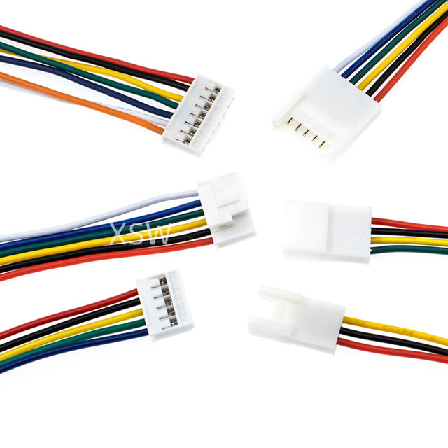 HY2.0 Air Butt Single Head Cable 2 3 4 5 6 7 8p Male Female 2mm Electronic Cable with Buckle Terminal Cable