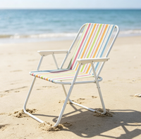 Chaise pliante légère et portable avec logo personnalisé pour la pêche, la randonnée, le pique-nique, le camping et la plage