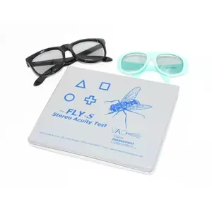 Optometry Stereo Fly Vision Test (SO001) for Evaluation of Gross Stereopsis and Fine Depth Perceptiont Charts for Eye Exams