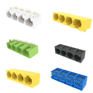 Siêu March Cung cấp reong Chất lượng cao màu đen <span class=keywords><strong>RJ45</strong></span> loại 8P8C 1x1 cổng công nghiệp <span class=keywords><strong>Modular</strong></span> jack <span class=keywords><strong>Ethernet</strong></span> kết nối LCP chất liệu - Product Image 2