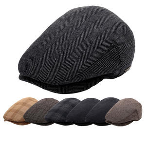 Großhandel Warme Atmungsaktive Verstellbare Klassische Herbst Winter Neue Schiebermütze Retro Woll-<span class=keywords><strong>Ivy</strong></span>-<span class=keywords><strong>Cap</strong></span> Herren Baskenmütze - Product Image 1