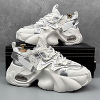 Chaussures décontractées pour hommes Torre en cuir synthétique à lacets, colorées, respirantes, avec semelle plateforme, toutes occasions