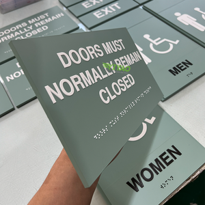 <span class=keywords><strong>Plaque</strong></span> de porte en métal inoxydable YIYAO, en laiton, toutes tailles, pour bureau - Product Image 1