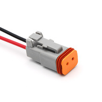 Deutsch series connector 2 4 6 8 12 pin dt04 dt06 tahan air diagnostik plug socket deutsch male female cable dt wiring harness