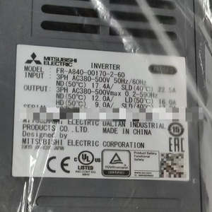 Variateur de fréquence Mitsubishi Fr A840 00170 2 60 3ph Ac380 500v 4kw F35k2r - Product Image 2