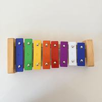 Early Education Unlock Toy Multi-function Music Wooden Toys Instrument Piano With 8 Colored Children's Xylophone Toy