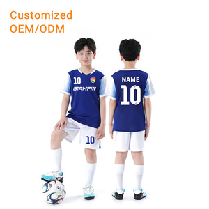 Maillot de football personnalisé à séchage rapide, respirant, sublimé, uniforme de football pour enfants - Product Image 1