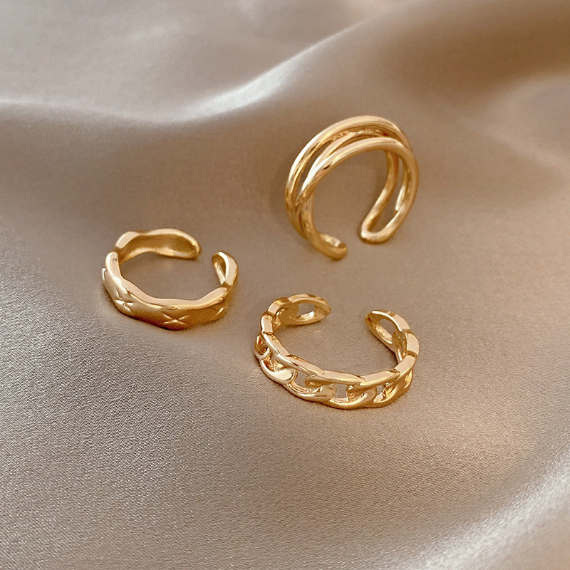 J398 oro (conjunto de tres piezas)