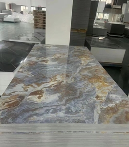 Pannello in PVC rivestimento <span class=keywords><strong>da</strong></span> <span class=keywords><strong>parete</strong></span> in marmo UV carta attaccante di colore e texture su misura bel design interno colore pietra naturale - Product Image 5