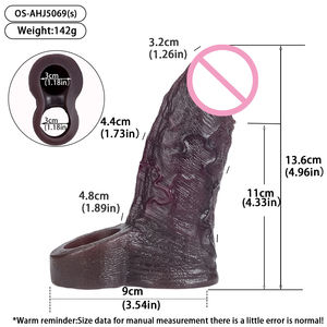 Удлинитель для члена Black <span class=keywords><strong>Duke</strong></span> Series: удобный, надежный, из платинового силикона, экономичная игрушка для взрослых - Product Image 5