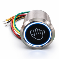 Bouton de sortie infrarouge en acier inoxydable, interrupteur de déverrouillage de porte sans contact, 12V 24V, étanche IP67, capteur de contrôle d'accès 10-20m