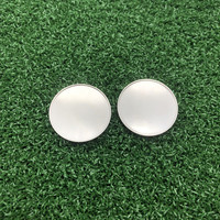Marqueurs de balle de golf en métal vierges de 30 mm, accessoires de golf en gros à prix abordable