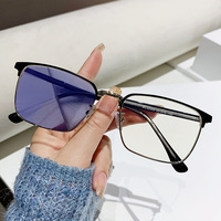 Gafas QUEJOEY con bloqueo de luz azul, montura cuadrada, estilo liso Unisex, gafas para ordenador, gafas de moda antiradiación para miopía