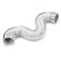 Tuyau de ventilation portable, 4 pouces, tube en aluminium, flexible, ventilation de la maison