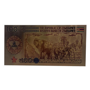 1200 Piezas/Lote <span class=keywords><strong>Billetes</strong></span> <span class=keywords><strong>de</strong></span> Banco <span class=keywords><strong>de</strong></span> Oro <span class=keywords><strong>de</strong></span> Cien Yottalillones <span class=keywords><strong>de</strong></span> Dólares <span class=keywords><strong>de</strong></span> Zimbabue con Diseño <span class=keywords><strong>de</strong></span> Elefante en Caja, Colección y Regalos <span class=keywords><strong>de</strong></span> Recuerdo - Product Image 3