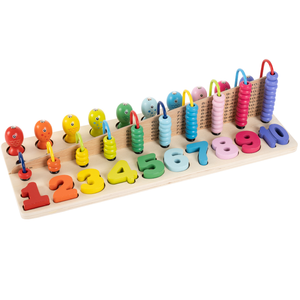 Alta calidad <span class=keywords><strong>de</strong></span> los niños Montessori juego bebé número Abacus <span class=keywords><strong>de</strong></span> paño del bebé almohada del bebé apaciguar toalla/babero zapatos - Product Image 6