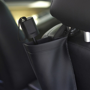 Car <b>Seat</b> Back Umbrella <b>Storage</b> Bag Black Waterproof Foldable Organizer For Car Interior Accessories - Product Image 2