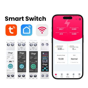 Interrupteur intelligent WiFi Tuya 50A 63A, contrôle à distance, surveillance de la puissance, <span class=keywords><strong>disjoncteur</strong></span> 1P+N MCB, <span class=keywords><strong>compteur</strong></span> <span class=keywords><strong>électrique</strong></span>, domotique Chayo - Product Image 1