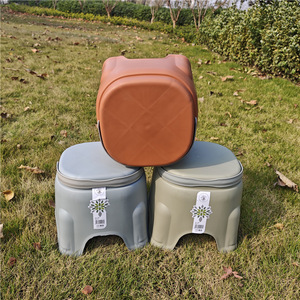 <b>Plastic</b> Portable <b>Stool</b> 23x23x24cm Multi-Purpose For Child Bathroom Use - Product Image 3
