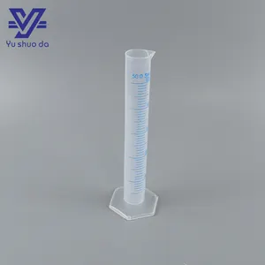 Yushuoda mayorista laboratorio diferentes tamaños de 100ml botella de plástico de 150ml cilindro de medición