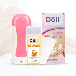 Kit scaldacera a cartuccia Roll-On depilatoria per la depilazione domestica prodotto di bellezza SPA Kit riscaldatore per cera a rullo 3 in1