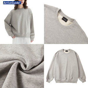 Felpa Girocollo Unisex 450gsm in French Terry 100% Cotone Pesante Anti-Restringimento, Direttamente dalla Fabbrica per OEM ODM e Personalizzazione del Brand - Product Image 4