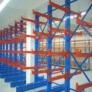 Étagères Cantilever Robustes Bleues/Orange en Stock Usine – Racks de Stockage d'Entrepôt Stables, Simples ou Doubles Cantilevers - Product Image 3