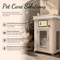 Station de toilettage automatique pour animaux de compagnie, résistante à la rouille, robuste, unité de toilettage pour chiens de qualité commerciale