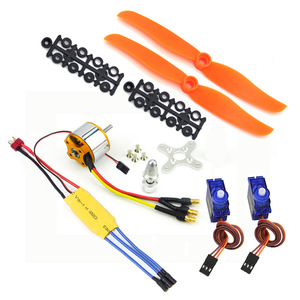 Telecomando <span class=keywords><strong>Quadcopter</strong></span> <span class=keywords><strong>Set</strong></span> A2212 KV2200 Motor + 30A modulazione elettrica XT60 testina + 6035 Paddle + kit per Drone sterzo 9g - Product Image 5