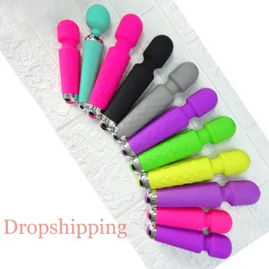 Iuoui Dropshipping Hot Selling 20 Speed Av Big Wand Massager Sextoy Producten Massage Vibrators Voor Vrouwen Volwassen Seksspeeltjes