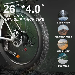 Vélo Électrique de Style Moto HEBEI KAIYI, Double Batterie 48V 32Ah, Double <span class=keywords><strong>Moteur</strong></span> <span class=keywords><strong>2000W</strong></span>, Vitesse 45-60 km/h, Pneus Gros 4.0' 26' - Product Image 5