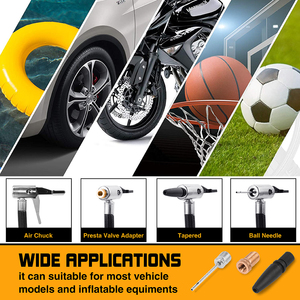 Nơi làm việc không dây đa chức năng 20V nhựa lốp Inflator máy bơm không khí với LED hiển thị và áp suất lốp màn hình cho lốp xe - Product Image 4