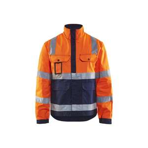 BLAKLADER - 4023180453894XL <b>Hi</b>-<b>Vis</b> jacket <b>Orange</b>/Navy blue - EAN 7330509677353 <b>HI</b>-<b>VIS</b> WORKWEAR - Product Image 1