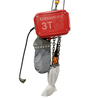 Palans électriques à chaîne de 3 tonnes, tension stationnaire 220V 380V, design compact, machine de levage pour travaux en cimenterie