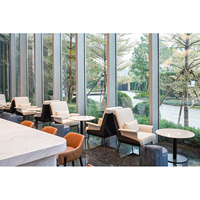 Tables et chaises de luxe légères pour le café commercial de meubles de restaurant