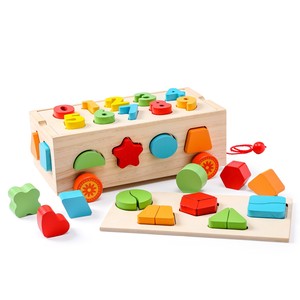 Giocattoli <span class=keywords><strong>Montessori</strong></span> di Alta Qualità, Blocchi di Legno, <span class=keywords><strong>Gioco</strong></span> di Forme e Impilamento, Giocattoli Educativi per Bambini e Bambine - Product Image 1
