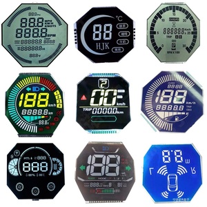 Nhà Máy Trực Tiếp Kỹ Thuật Số VA Phân Khúc LCD Xe Máy Cho Xe Điện Nền Đen Đồng Hồ Tốc Độ Lcd Hiển Thị Cho E Xe Đạp - Product Image 2