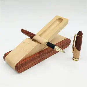 Stylo à bille en bois avec logo personnalisé unique et de bonne qualité, stylo d'écriture de bureau d'affaires