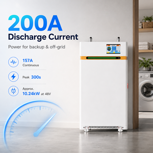 Batería Doméstica de 16 kWh, 51.2 V, 314 Ah, 8000 Ciclos, Sistema de Almacenamiento de Energía Solar de 48 V, 280 Ah, BMS Inteligente, Paquete con Conexión Inalámbrica a Aplicación - Product Image 3