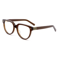 Montures de lunettes de vue modernes à bords chanfreinés, personnalisables avec logo OEM, en acétate, ovales, écologiques, légères, unisexe, monture complète, style œil de chat