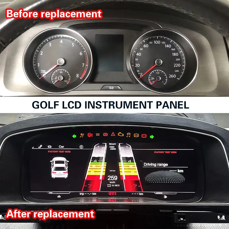 Golf 7 업그레이드 된 LCD 계기판 참조