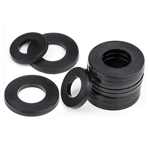 Arandela plana de nailon negro, arandela plana redonda de plástico, arandela de plástico negro M6, alta calidad, Blanco, Negro, 2 <span class=keywords><strong>Mm</strong></span>, 125 Din - Product Image 1