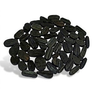 Natural Black Tourmaline Druzy Cabochon Wholesale for Jewelry Making Crystal Healing Gemstone - Product Image 1